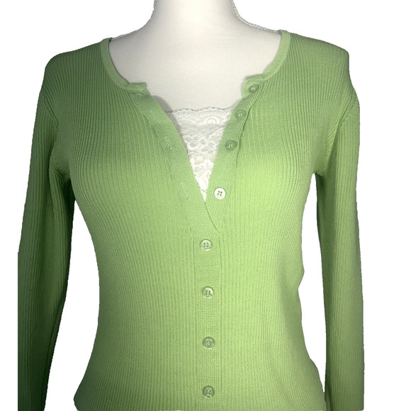 ASO Vampire Diaries Elena Carly St. Claire sweater with lace decolletage Sz M - Picture 3 of 8